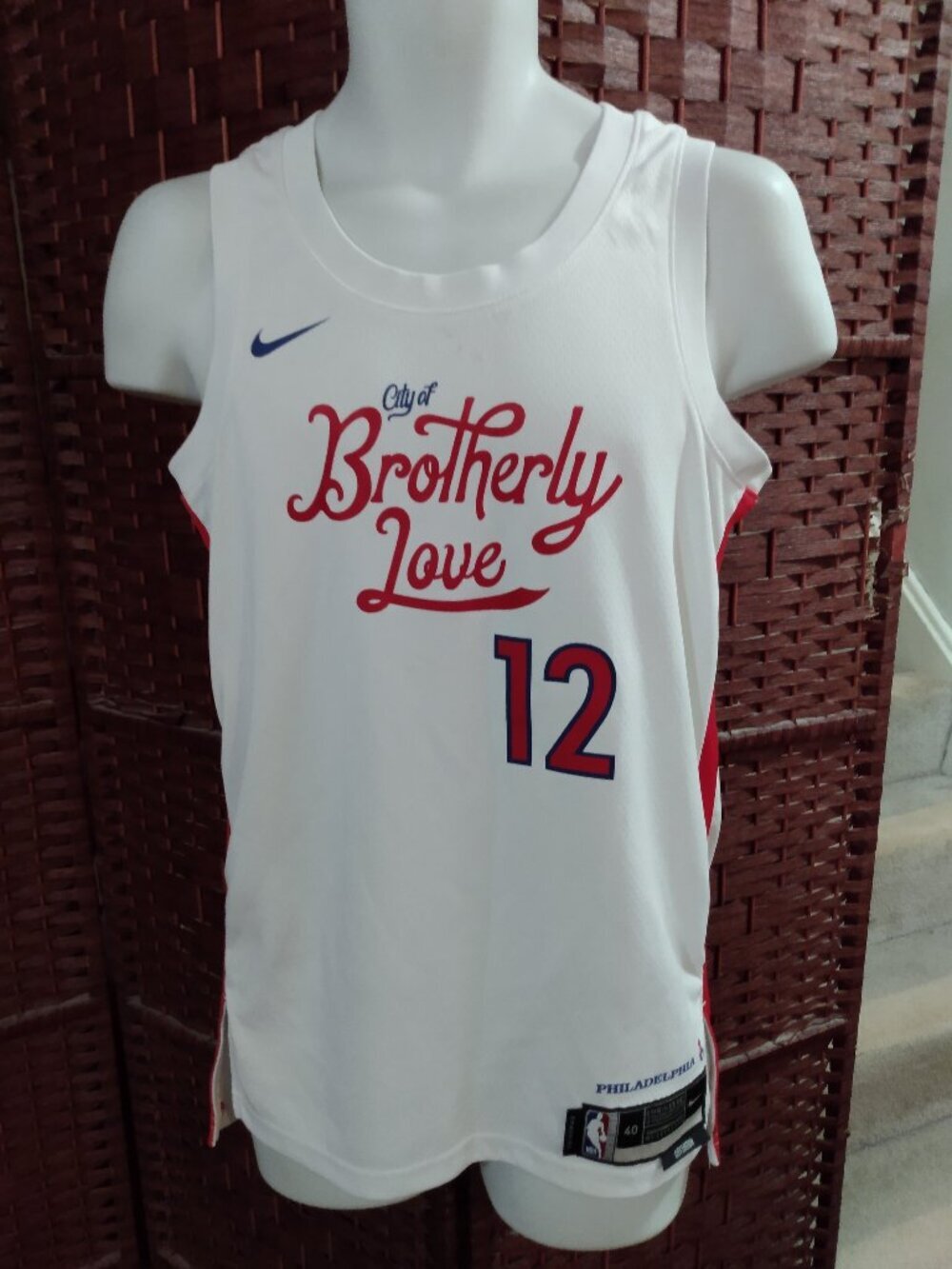 Nike Tobias Harris Philadelphia 76ers Jersey City Of Brotherly Love Adult Small